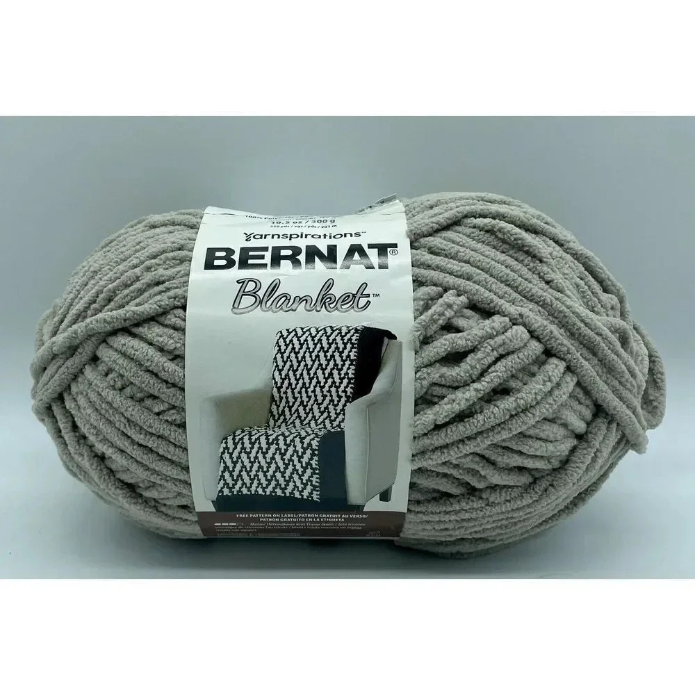 Bernat Blanket Big Ball‎ Yarn-Pale Grey, 161110-10046